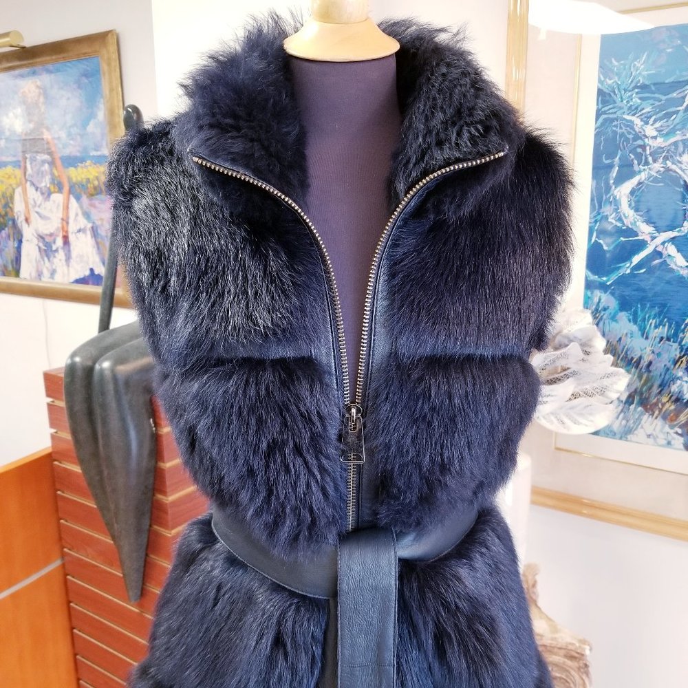 100% Real Toscana Lamb Vest - Picture 6 of 9